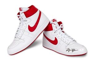 Michael Jordan Autographed Nike Air Jordan New Beginnings Pair 2